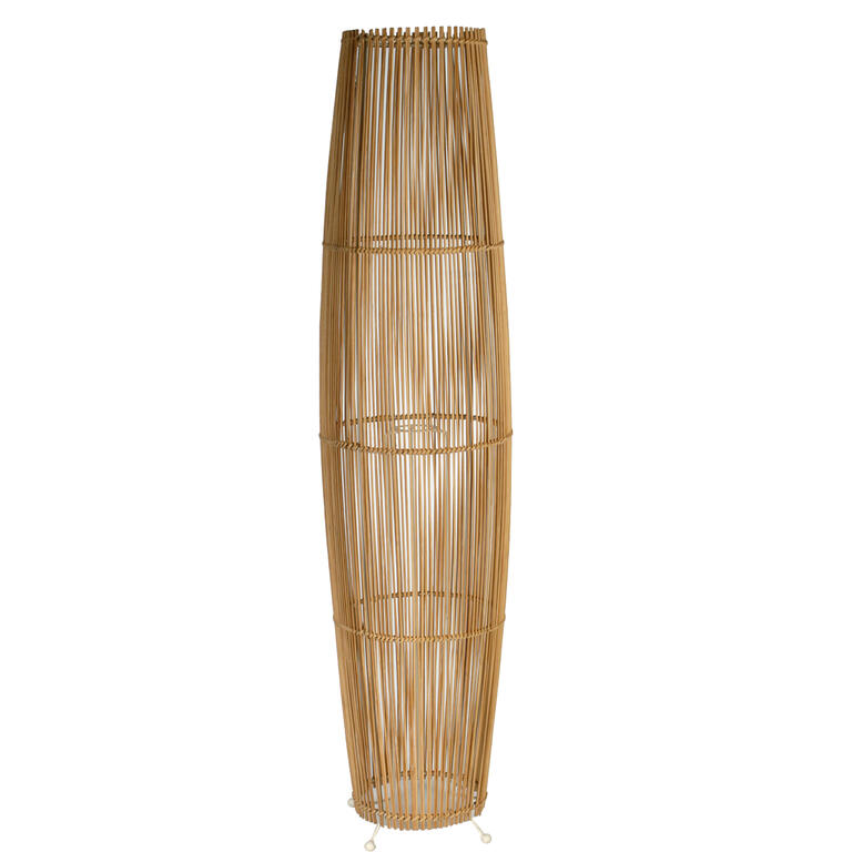 pantalla lampara de pie rattan 24x100 cm