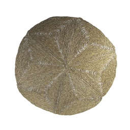 Alfombra plegable fibras naturales tupida con dibujo