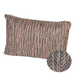 Funda de chojín tonos tierras 45x30 cm